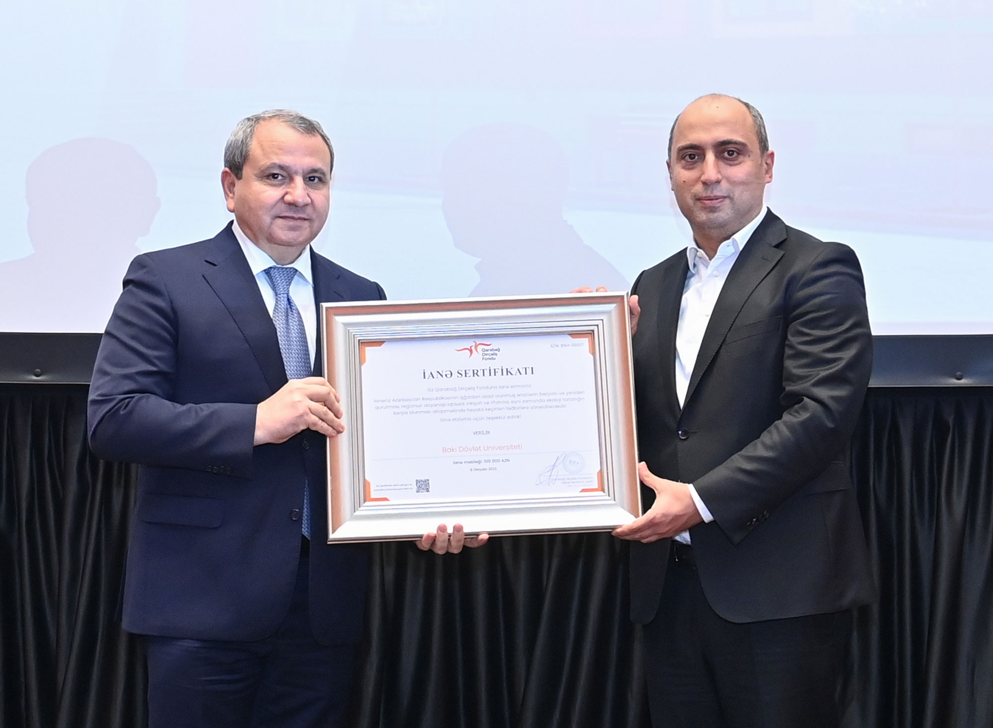 Qarabağ Dirçəliş Fondu tərəfindən görüş keçirilib