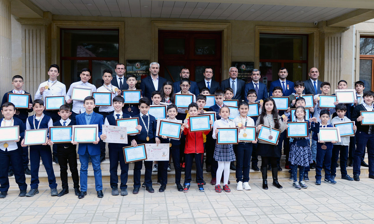 Beynəlxalq yarışın qalibləri ilə görüş