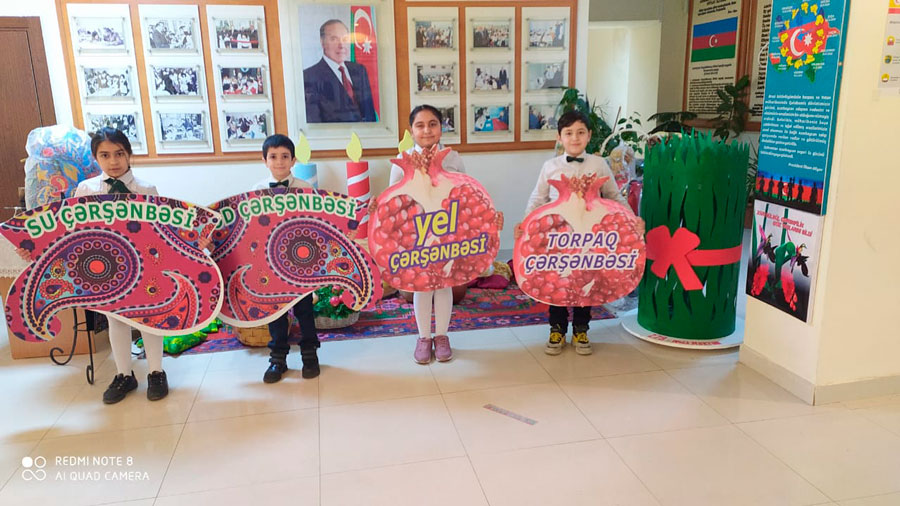 Məktəblilərin Novruz sevinci