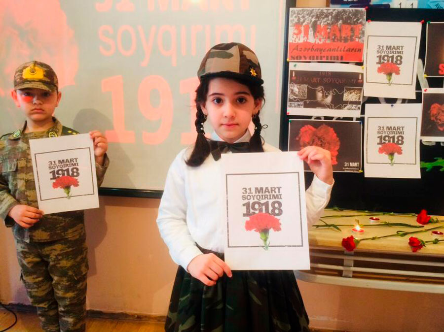 Təhsil müəssisələrində soyqırım qurbanları anılıb