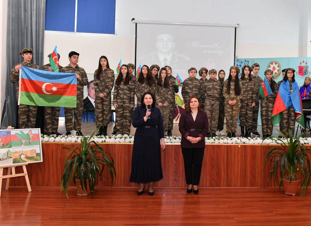 Bakı məktəbində Milli Qəhrəman Polad Həşimovun xatirəsi yad olunub
