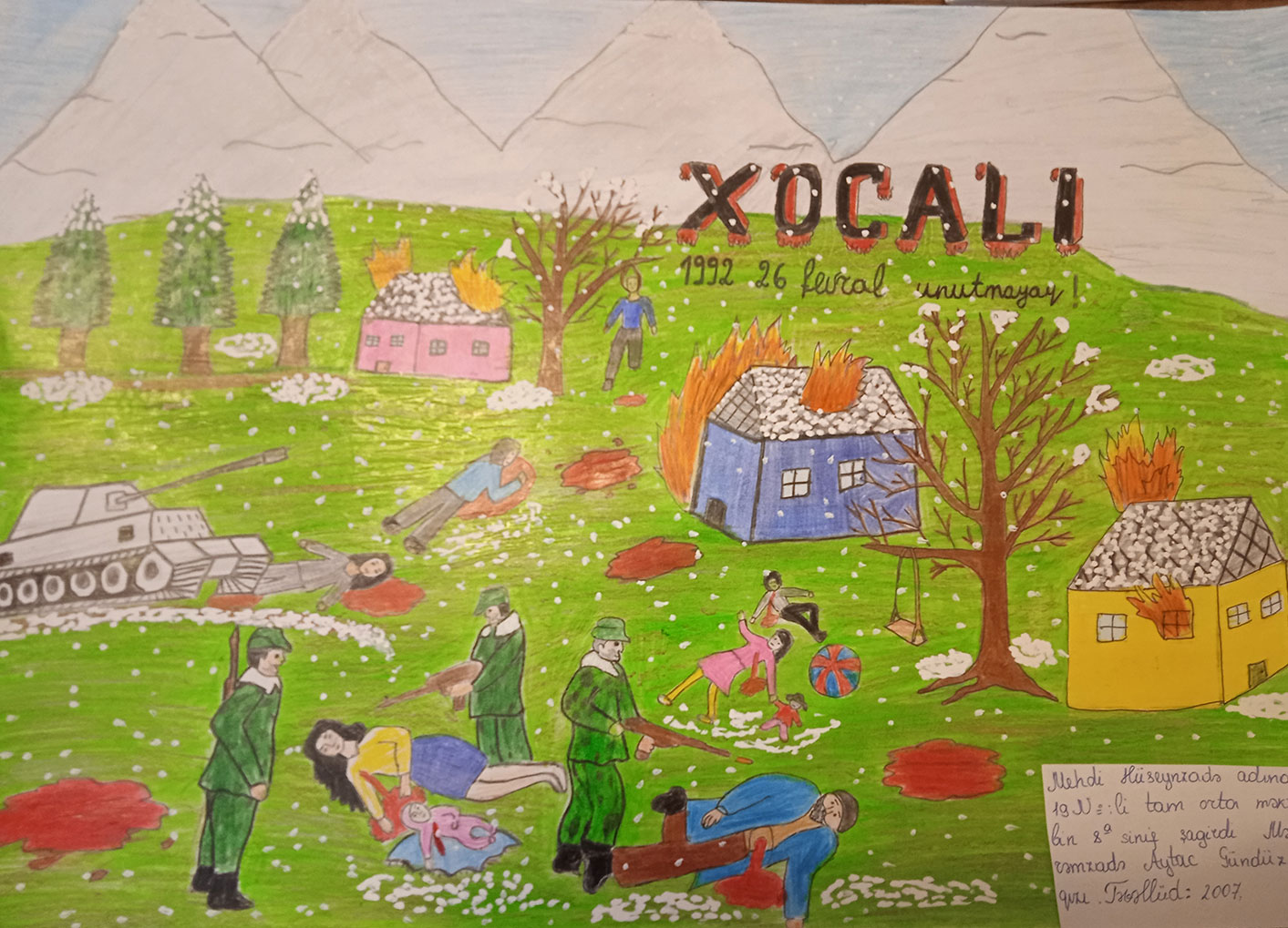 “Xocalı soyqırımını unutma!” adlı onlayn rəsm müsabiqəsi keçirilib