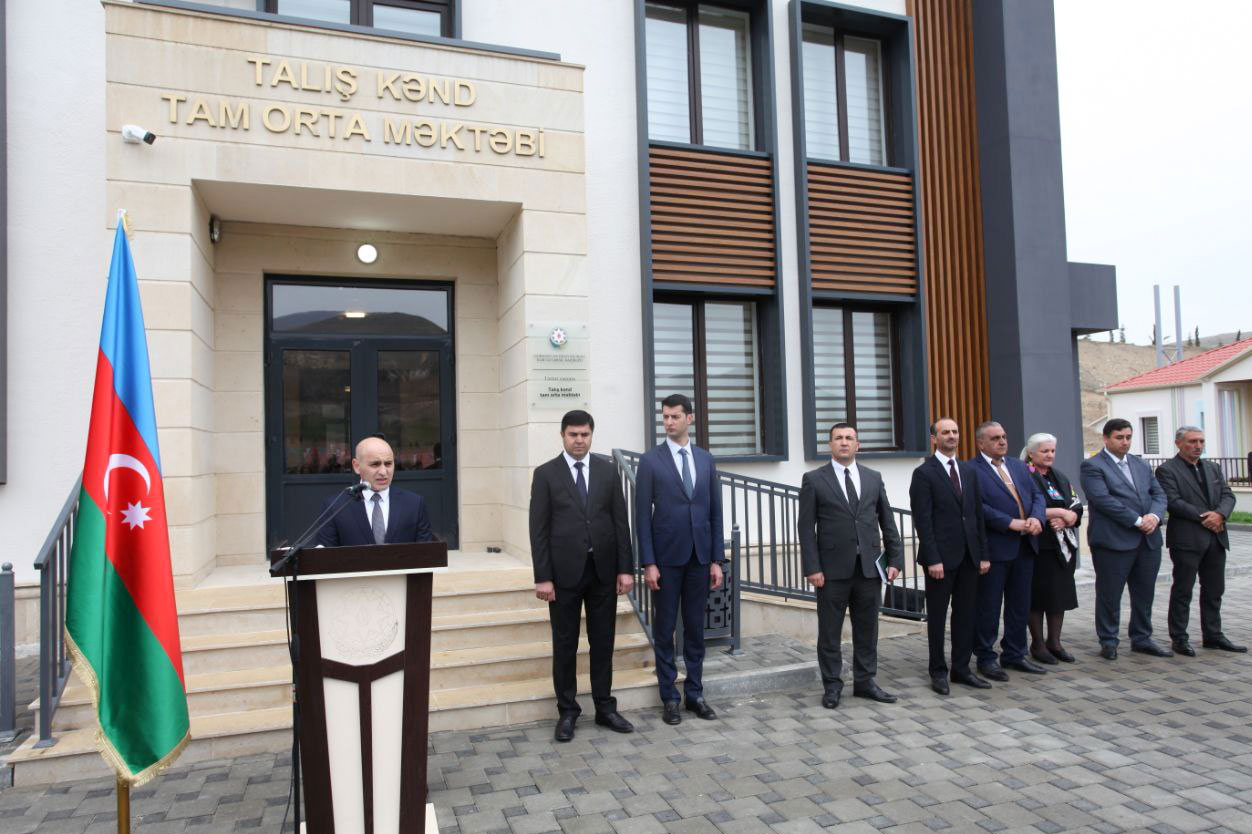Talış kənd məktəbində ilk dərs keçirilib