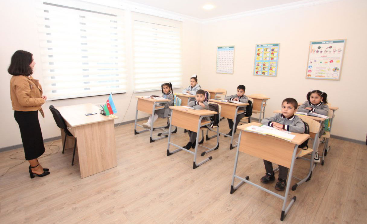 Talış kənd məktəbində ilk dərs keçirilib