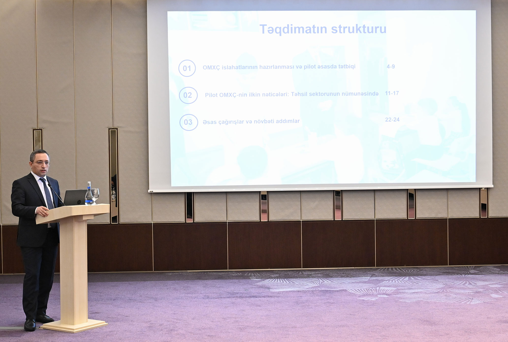 “Təhsil sektorunda Ortamüddətli Xərclər Çərçivəsinin (OMXÇ) tətbiqi və nəticəəsaslı büdcə mexanizminə keçid” mövzusunda seminar