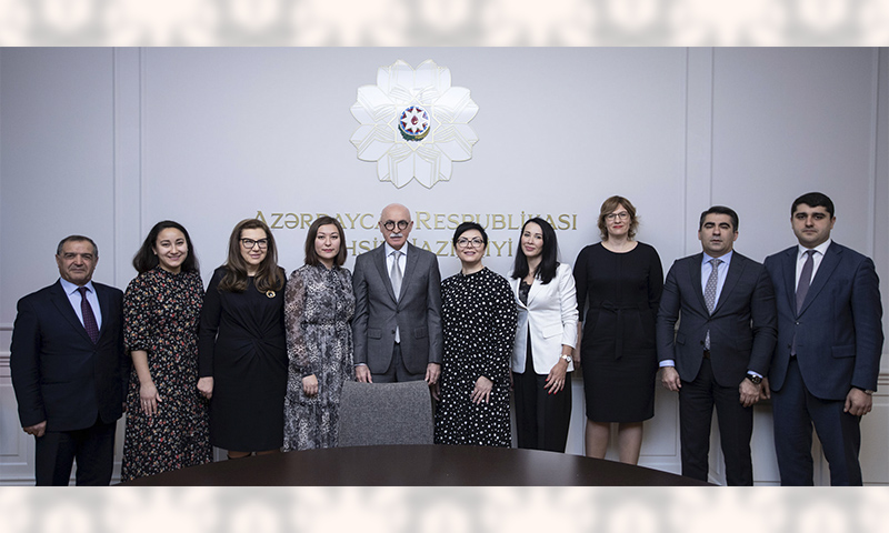 M.İ.Rudomino adına Ümumrusiya Dövlət Xarici Ədəbiyyat Kitabxanasının nümayəndələri ilə görüş