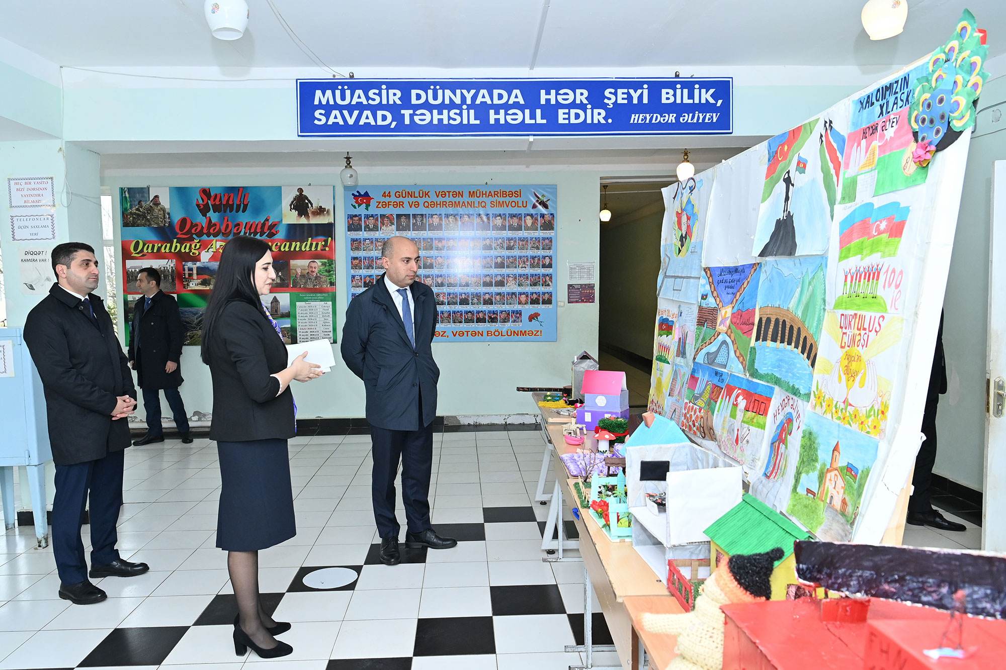 Nazir Göygöldə 5 nömrəli məktəbdə olub
