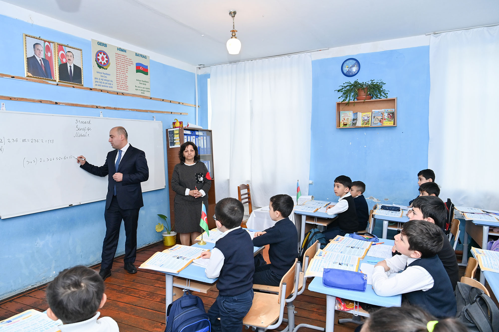Nazir Göygöldə 5 nömrəli məktəbdə olub