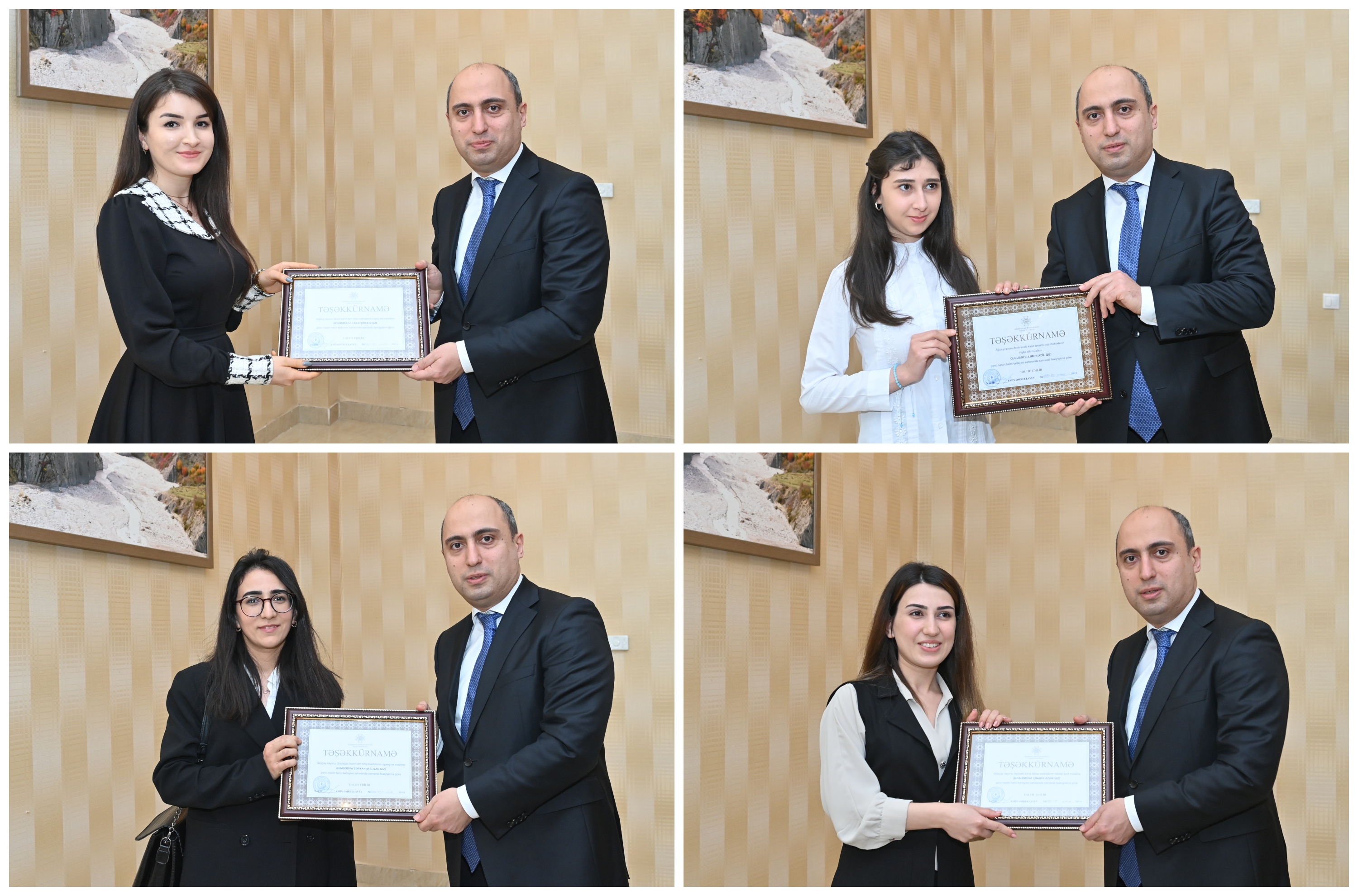 Emin Əmrullayev Ağdaşda regionun təhsil işçiləri ilə görüşüb