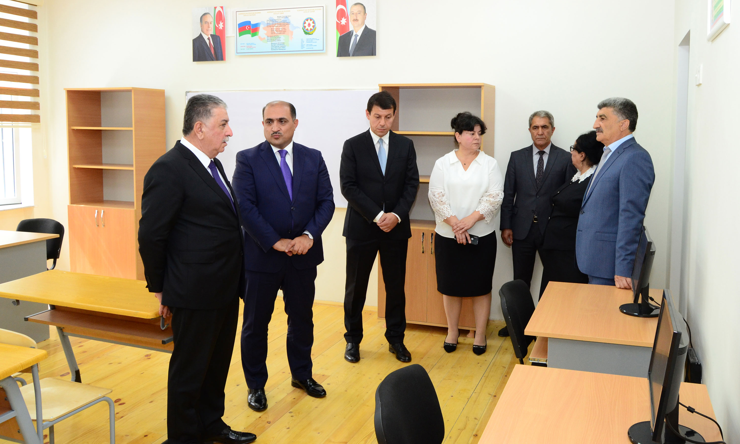 Ağdaşda məktəb açılışı