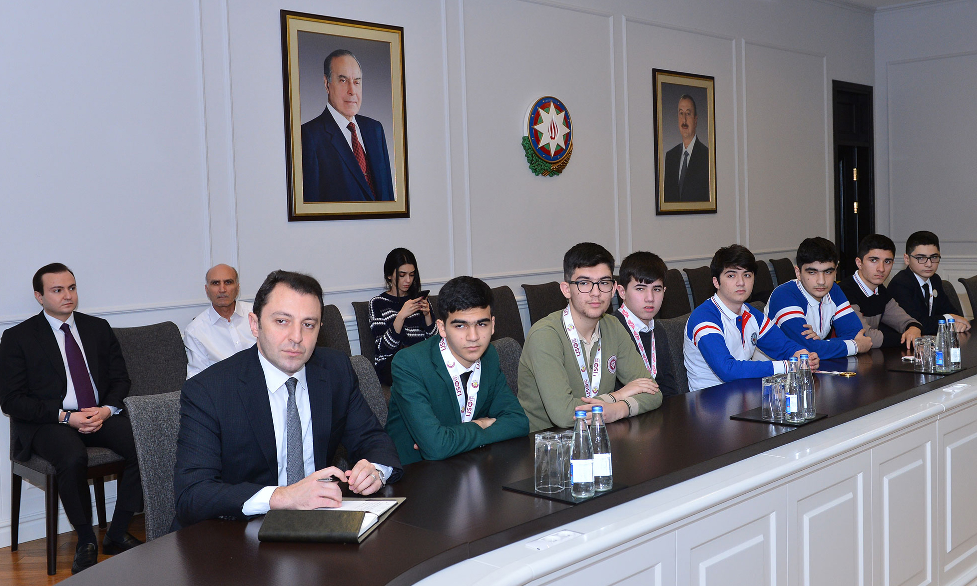 Təhsil naziri olimpiada qalibləri ilə görüşüb