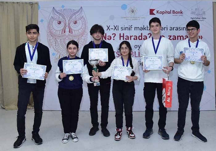 “Nə? Harada? Nə zaman?” oyunu üzrə respublika çempionu müəyyən olunub