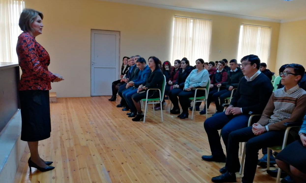 Nazir müavini Məhəbbət Vəliyeva Beyləqan rayonunda