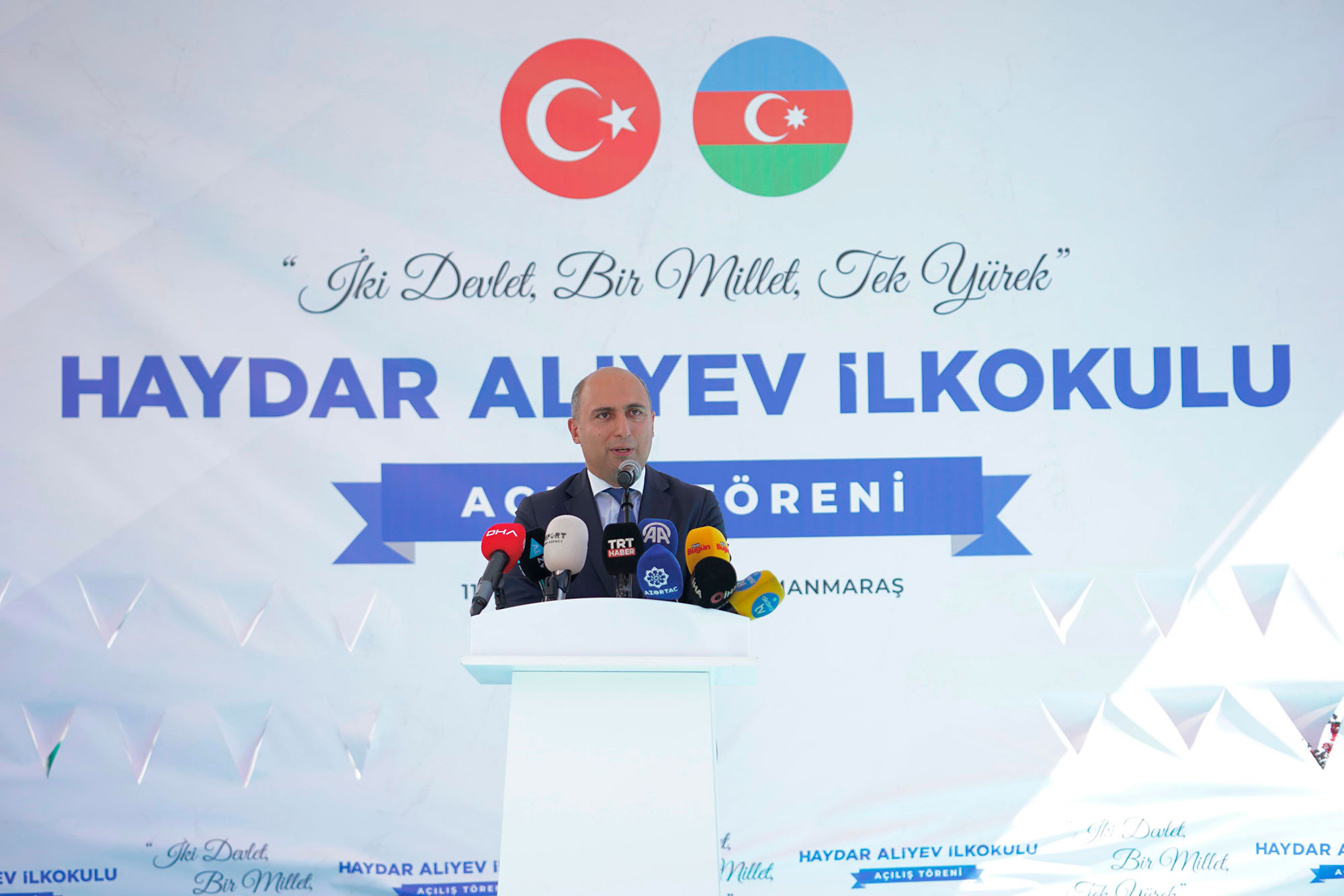 Kahramanmaraşda yeni inşa edilən Heydər Əliyev adına məktəbin açılışı olub