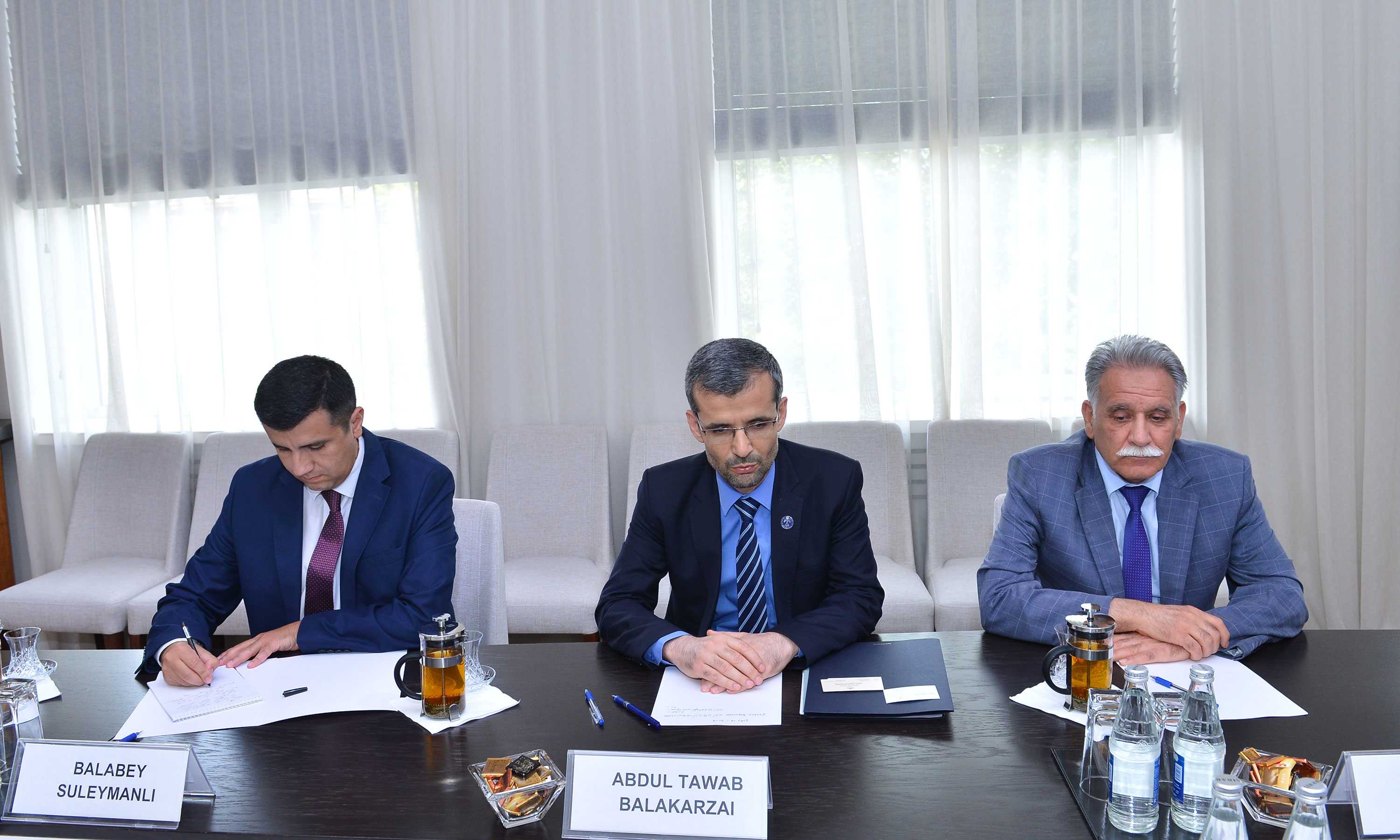 Təhsil naziri Əfqanıstanın Ali Təhsil naziri vəzifəsini icra edən Abdul Tavab Balakarzai ilə görüşüb