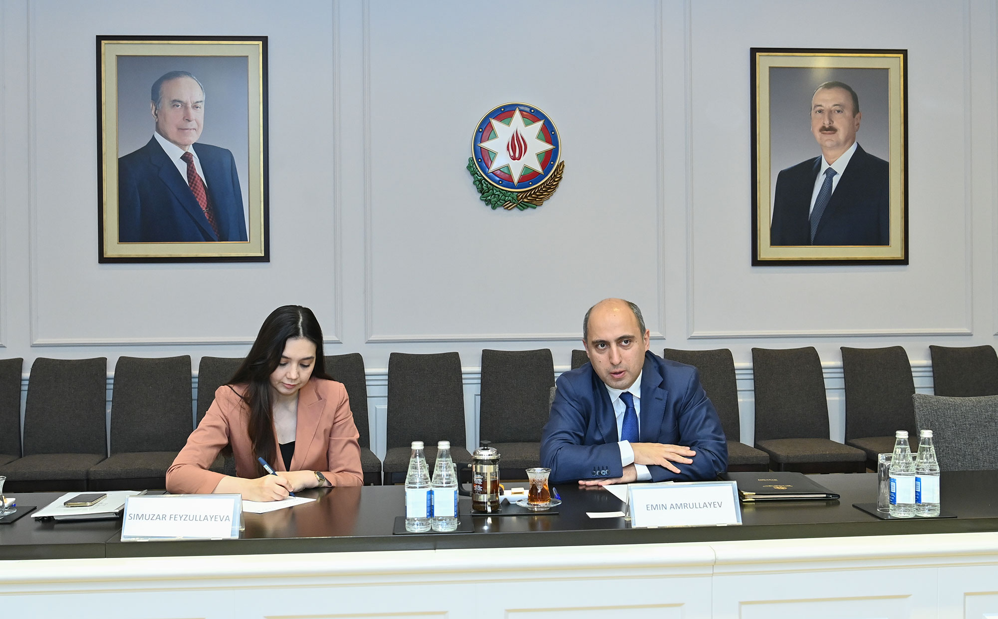 Elm və təhsil nazirinin İordaniya Haşimilər Krallığının ölkəmizdəki fövqəladə və səlahiyyətli səfiri ilə görüşü olub