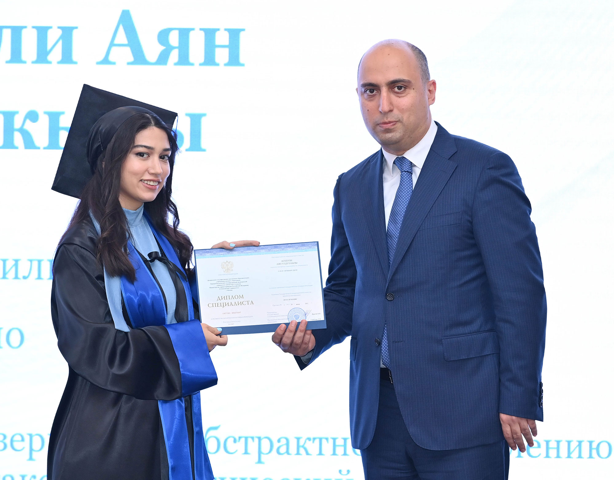 İ.M.Seçenov adına Birinci Moskva Dövlət Tibb Universitetinin Bakı filialının ilk məzunlarına diplomlar təqdim edilib