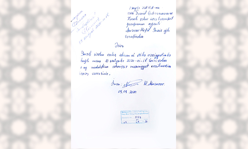 Təhsil Nazirliyi Rüfət Novruzovun müraciətini müsbət cavablandırdı