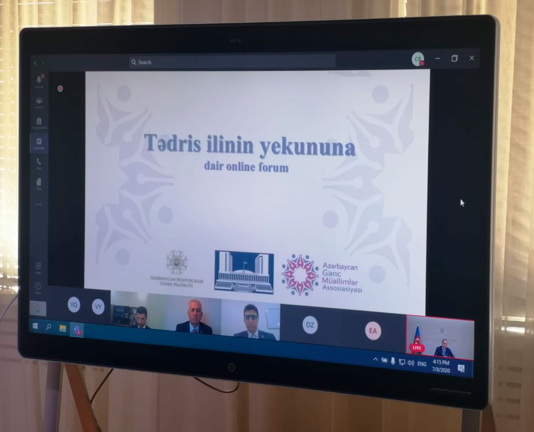 1700-dən artıq müəllimin iştirakı ilə onlayn forum