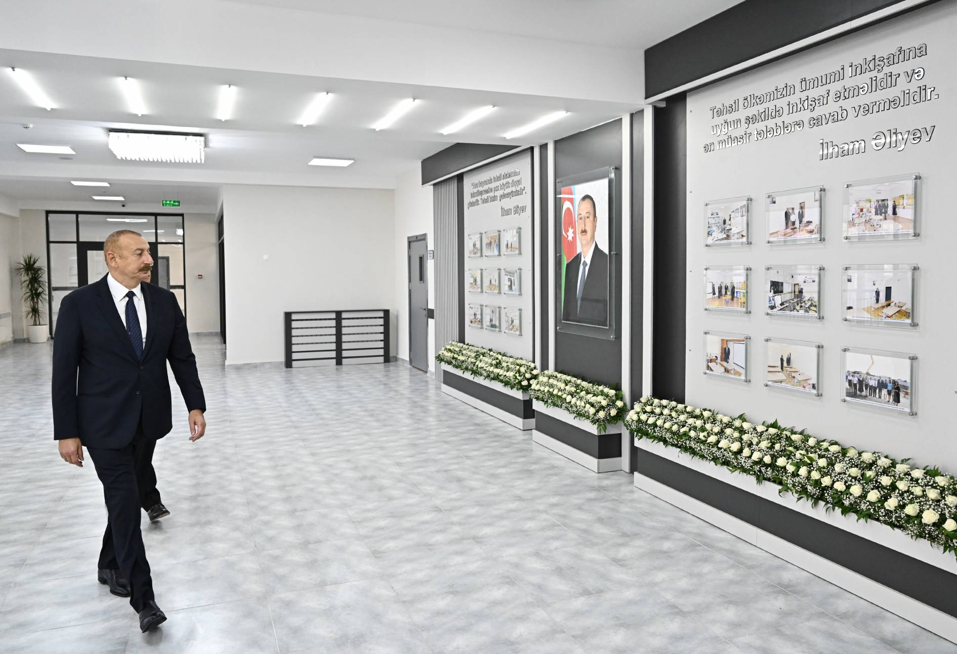 Prezident Bakının Suraxanı rayonunda yeni inşa edilmiş 87 saylı məktəb kompleksində yaradılan şəraitlə tanış olub