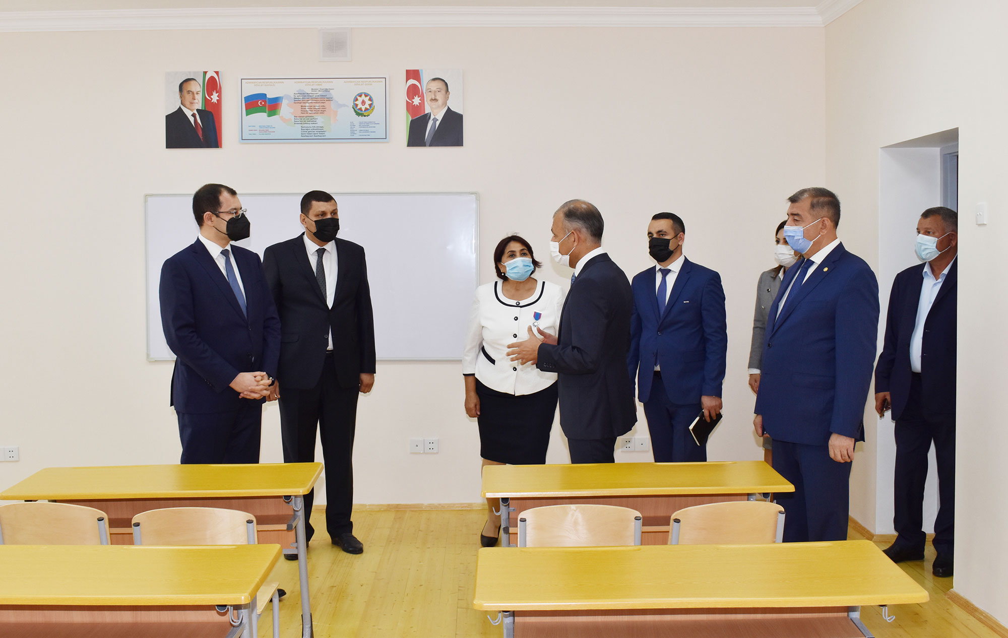 Nazir müavini Muxtar Məmmədov Şirvanda yeni tikilmiş məktəbin açılışında iştirak edib