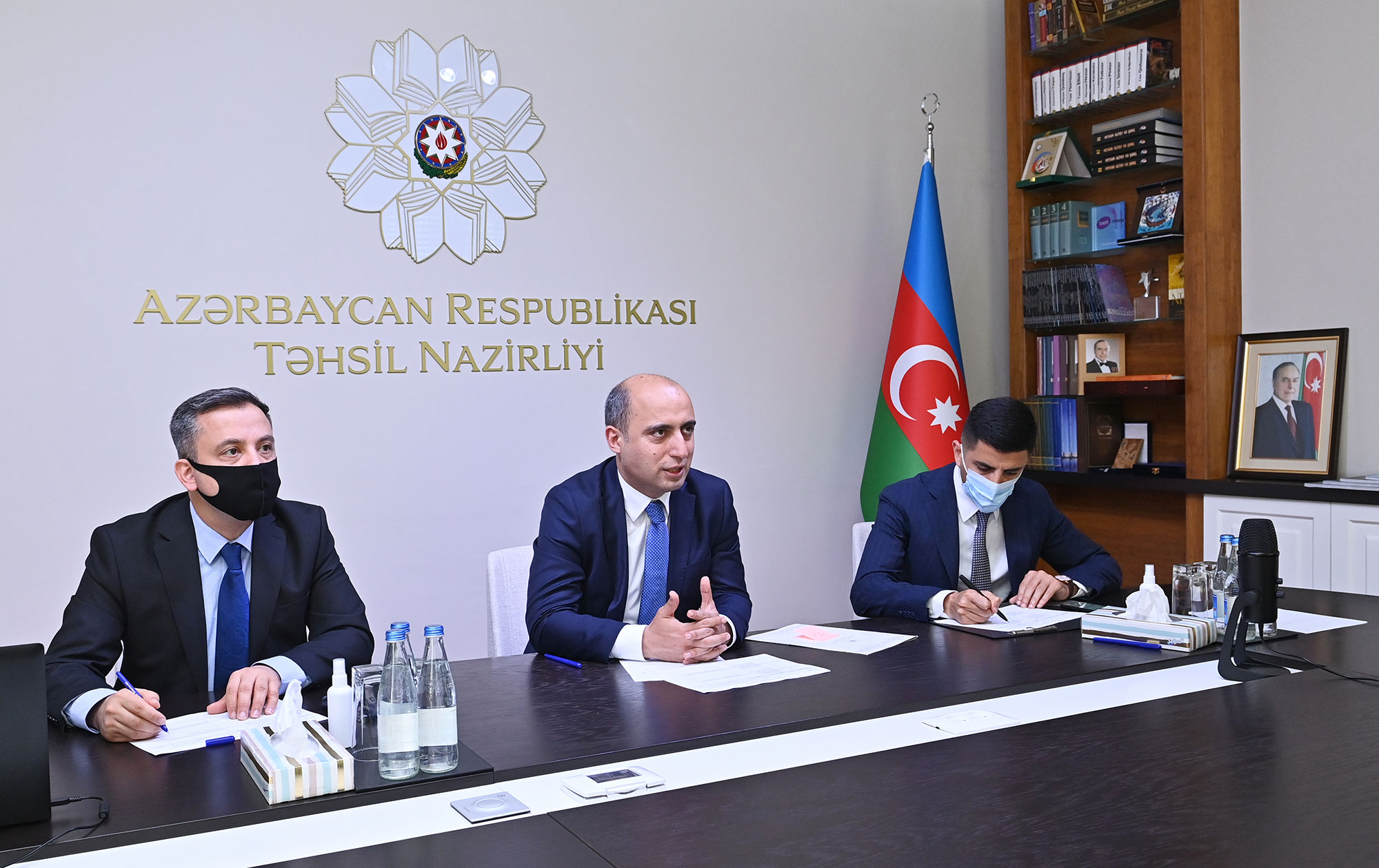 Təhsil nazirinin videoqəbulu keçirilib