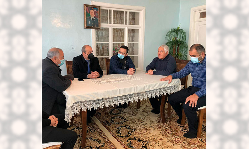 Şəhid olan təhsil işçilərinin ailələri ziyarət edilib