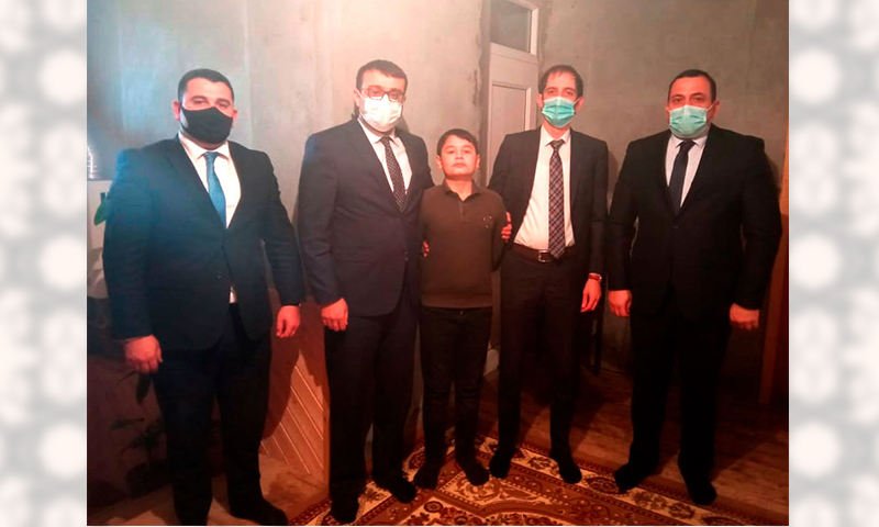 Şəhid olan təhsil işçilərinin ailələri ziyarət edilib
