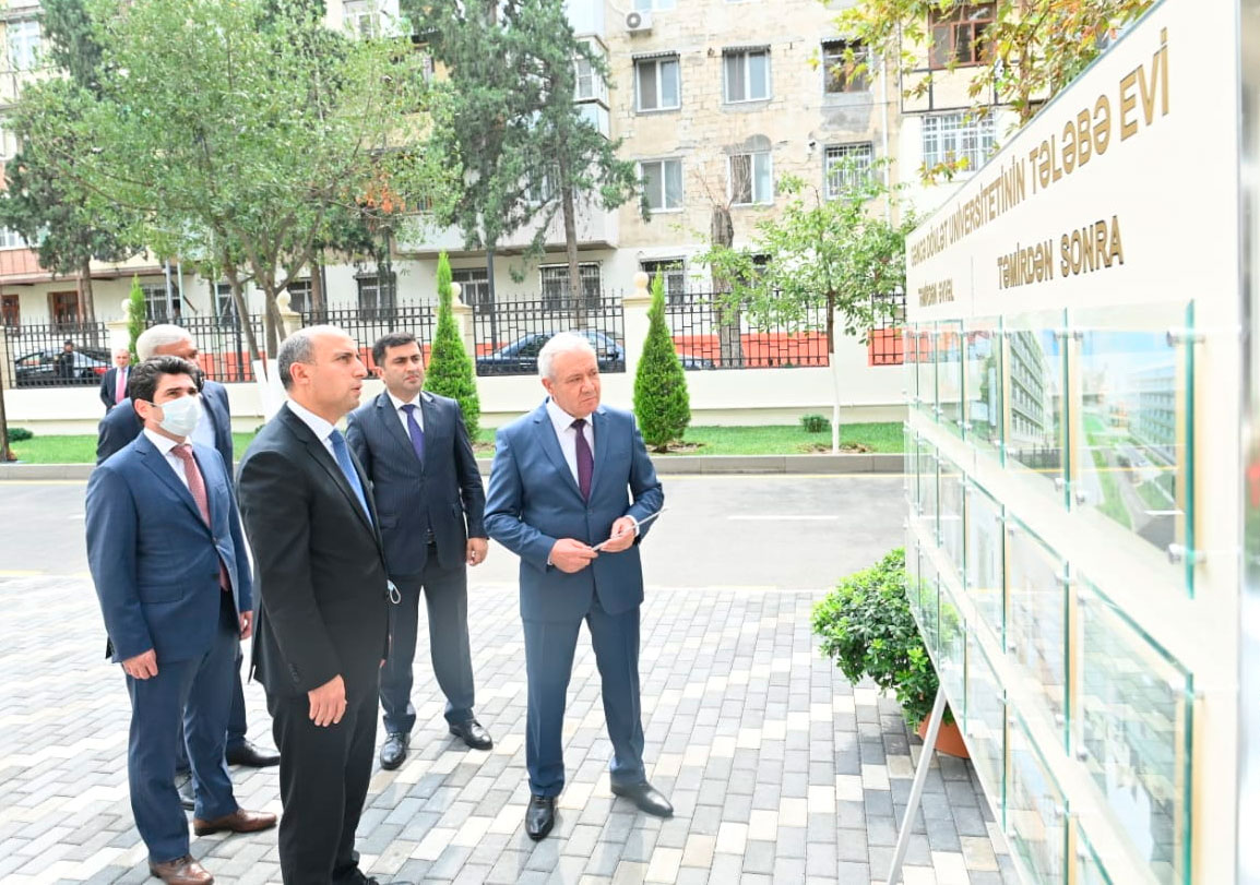 Emin Əmrullayev Gəncə Dövlət Universitetinin yataqxanasında olub