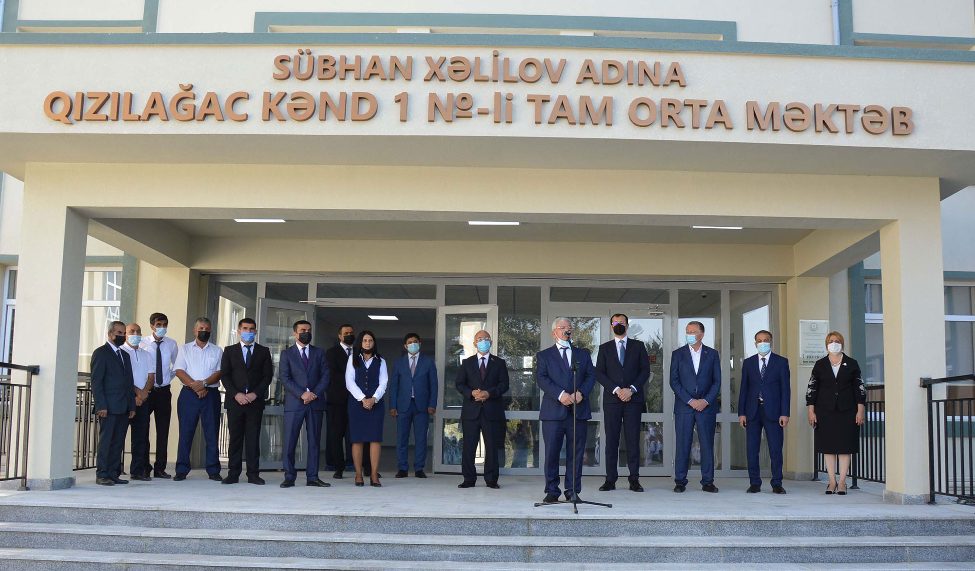 Nazir müavini Muxtar Məmmədov Masallıda məktəb açılışında