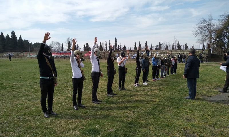 “Şahin” hərbi-idman oyununun rayon turunda 16 komanda mübarizə aparıb