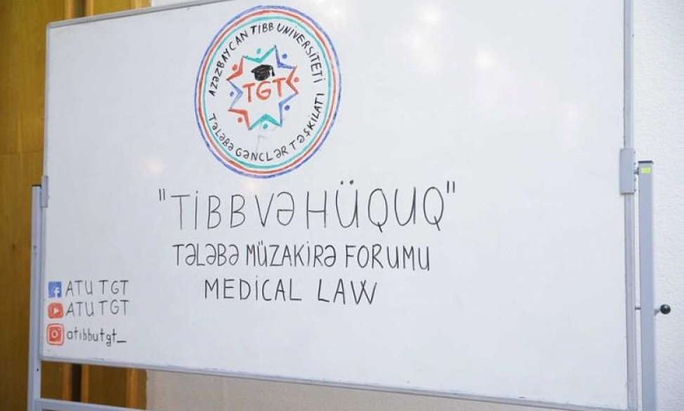 “Tibb və hüquq” mövzusunda forum keçirilib
