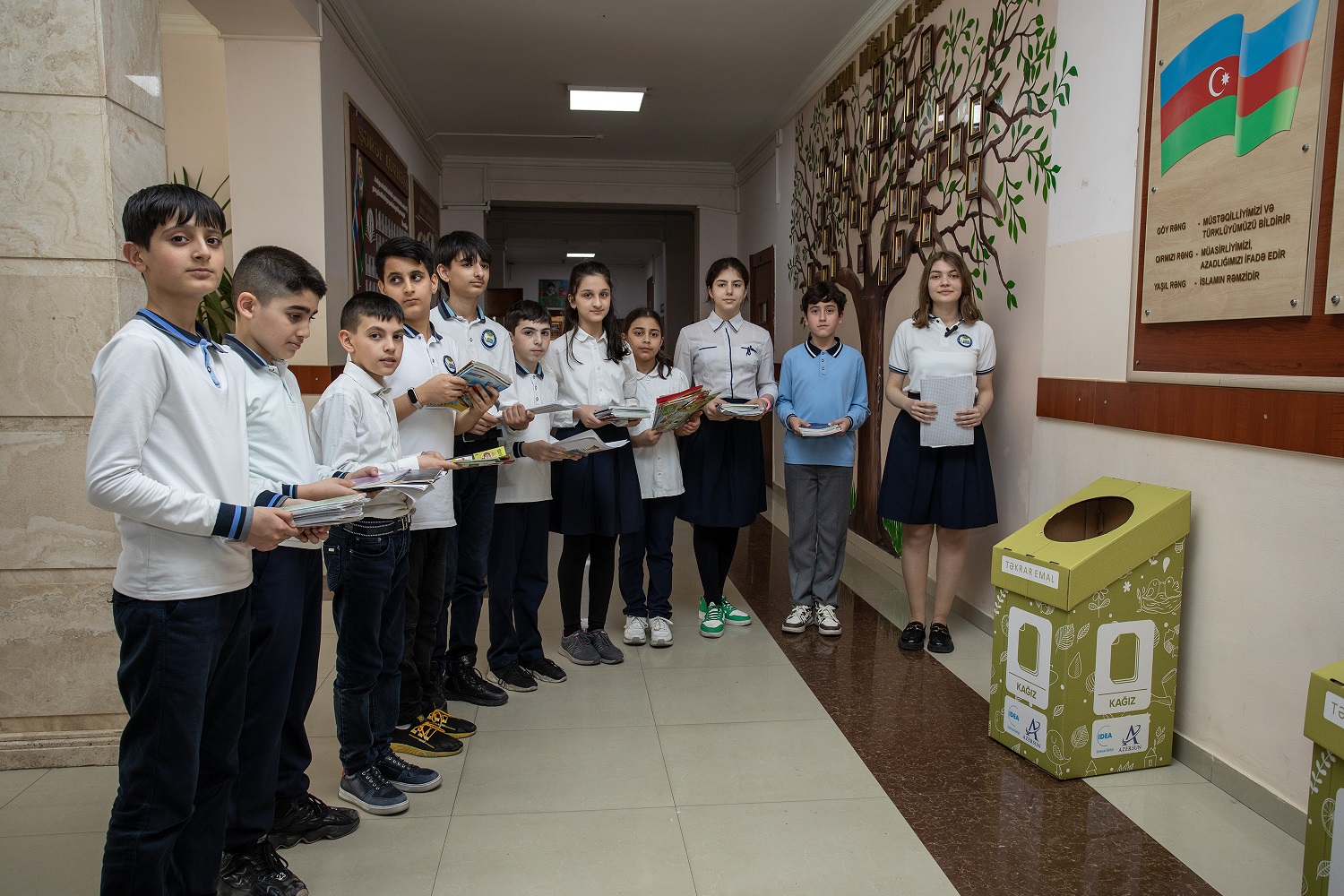 158 nömrəli tam orta məktəbdə Green Note layihəsinin icrasına başlanılıb