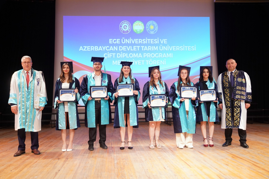 Aqrar Universitetlə Ege Universiteti arasında ikili diplom proqramının ilk məzunlarının buraxılış mərasimi keçirilib