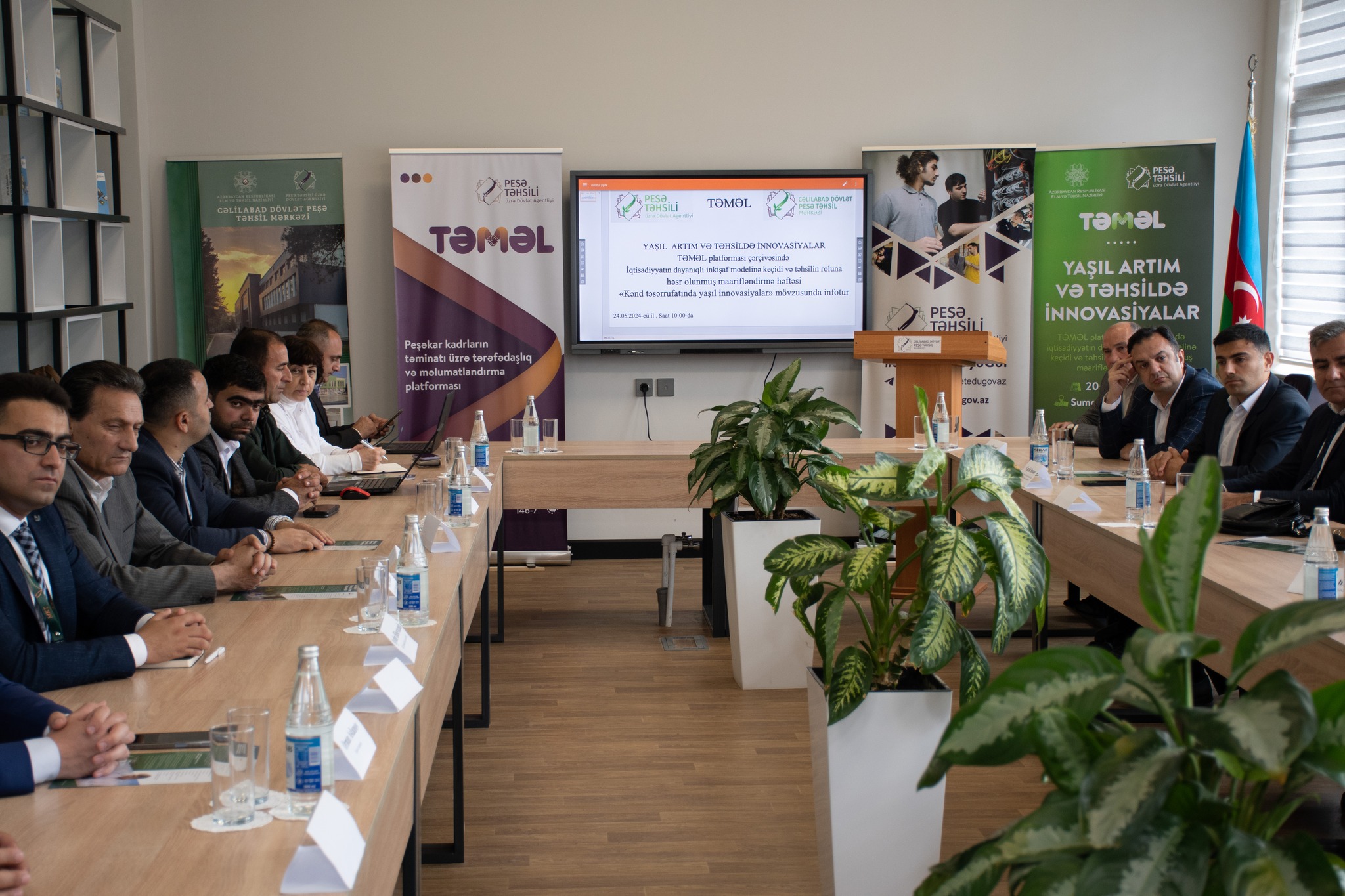 Cəlilabad Dövlət Peşə Təhsil Mərkəzinə “Kənd təsərrüfatında yaşıl innovasiyalar” mövzusunda infotur baş tutub