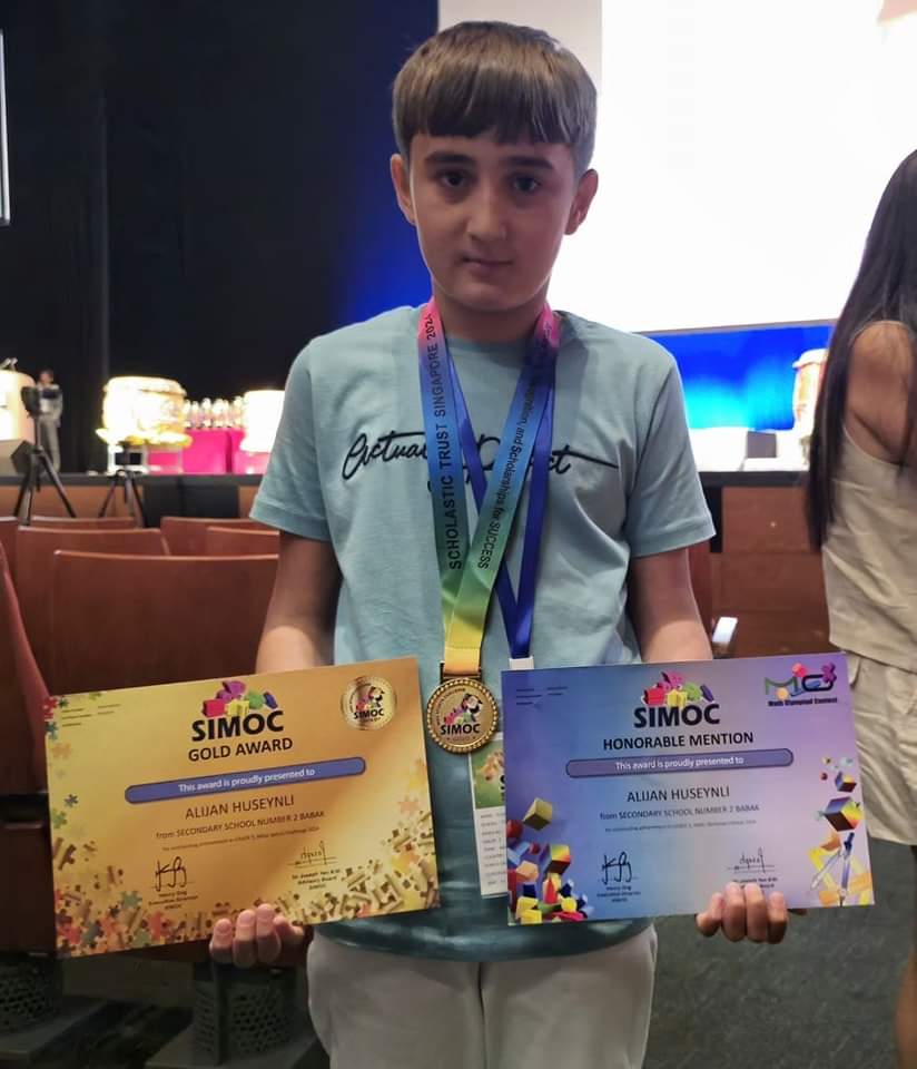 Naxçıvan məktəblisi Beynəlxalq Riyaziyyat Olimpiadasında qızıl medal qazanıb