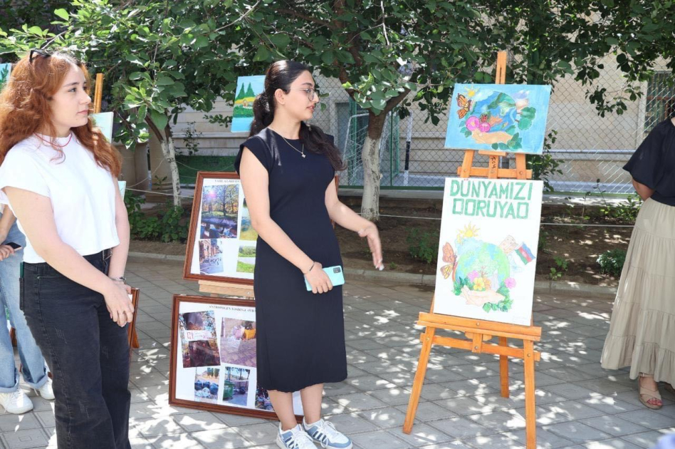 BSU-da tələbələrin əl işlərindən ibarət rəsm və foto sərgisi təşkil edilib