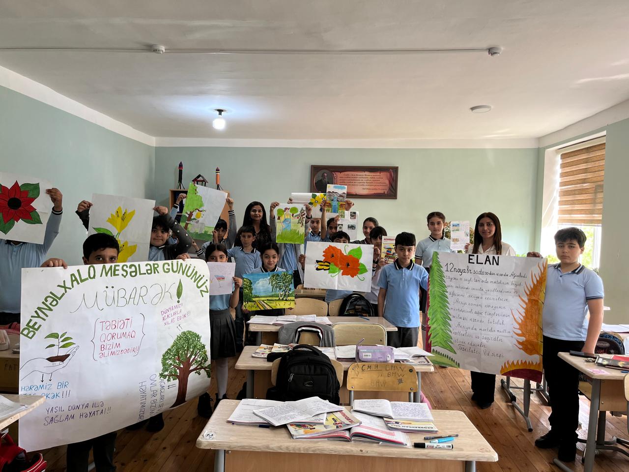 COP29 çərçivəsində respublikanın müxtəlif regionlarında yerləşən məktəblərdə maarifləndirmə seminarları davam edir