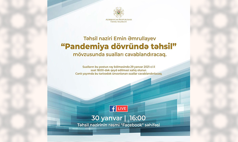 “Pandemiya dövründə təhsil”