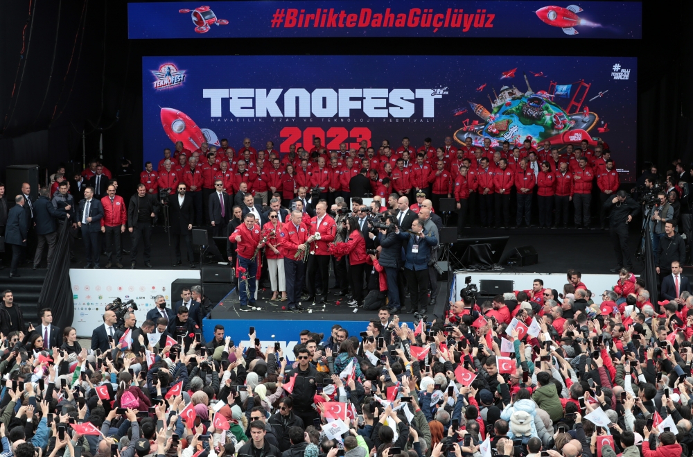 Prezident İlham Əliyev və Prezident Rəcəb Tayyib Ərdoğan İstanbulda “TEKNOFEST” festivalında iştirak ediblər