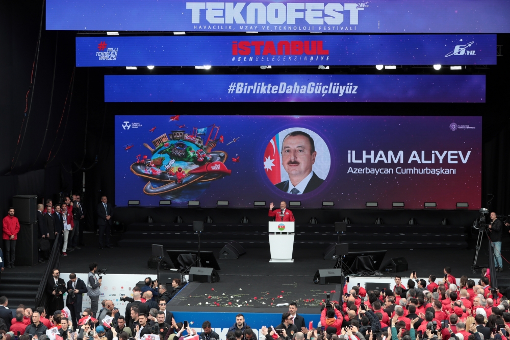 Prezident İlham Əliyev və Prezident Rəcəb Tayyib Ərdoğan İstanbulda “TEKNOFEST” festivalında iştirak ediblər