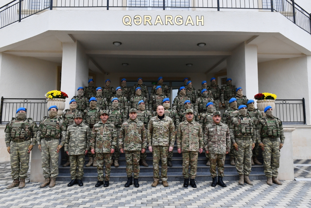 Prezident İlham Əliyev Füzuli rayonunda Müdafiə Nazirliyinin yeni istifadəyə verilmiş “N” saylı hərbi hissəsində yaradılan şəraitlə tanış olub