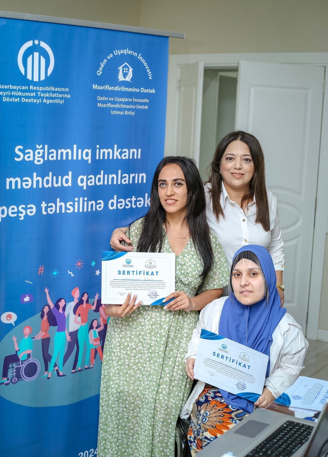 Sağlamlıq məhdudiyyətli qadınların inkişafı və peşə təhsilinə dəstək layihəsi həyata keçirilib