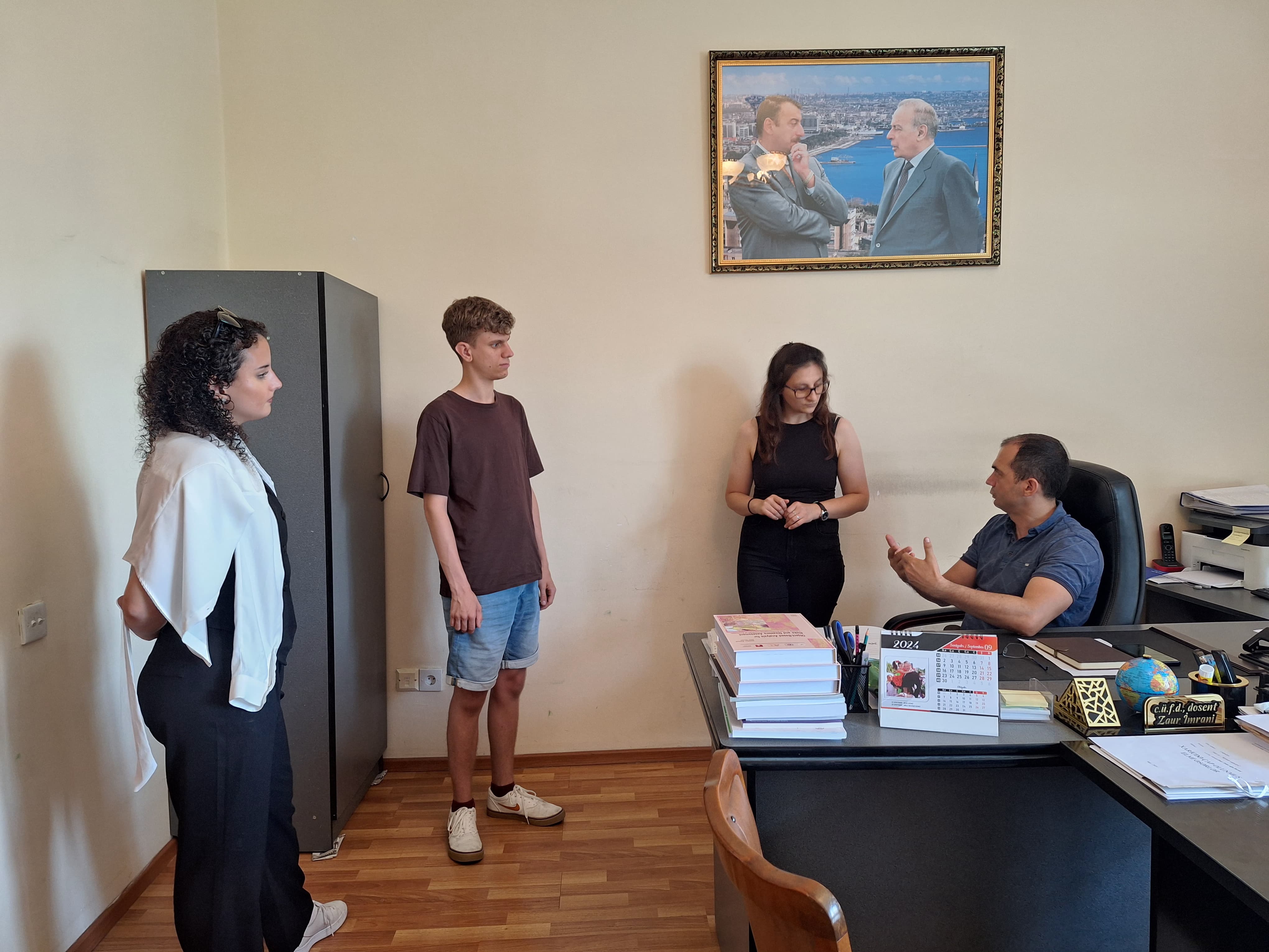 Almaniya universitetinin tələbələri Coğrafiya İnstitutunda olublar