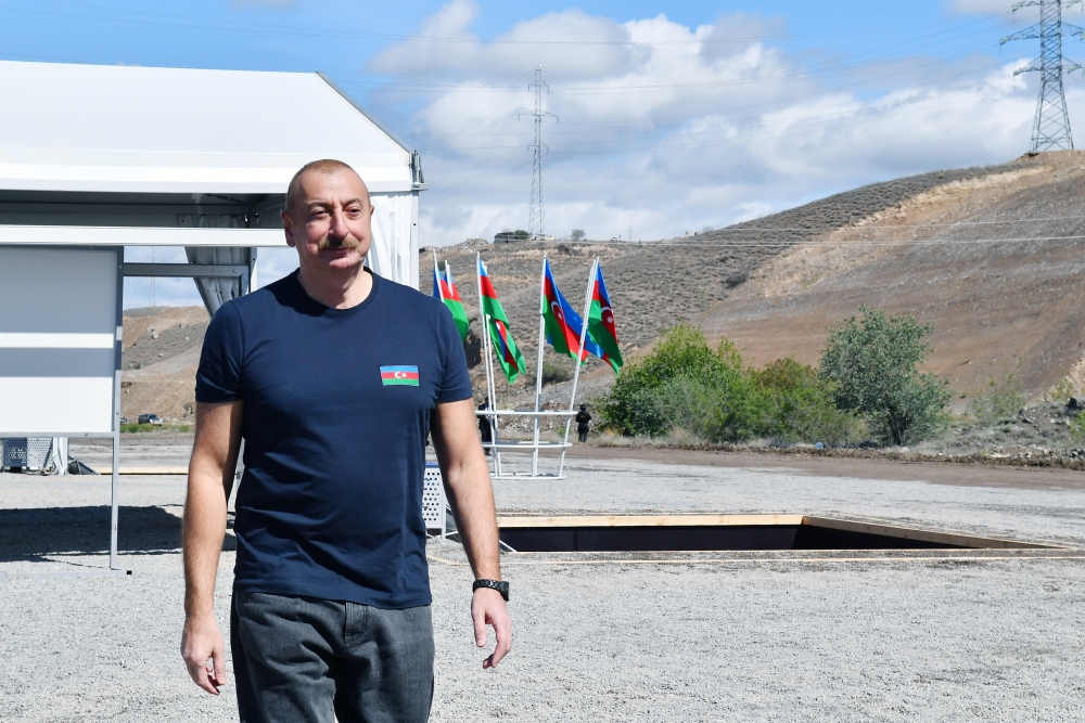 Azərbaycan Prezidenti İlham Əliyev Laçın və Qubadlı rayonlarına səfər edib