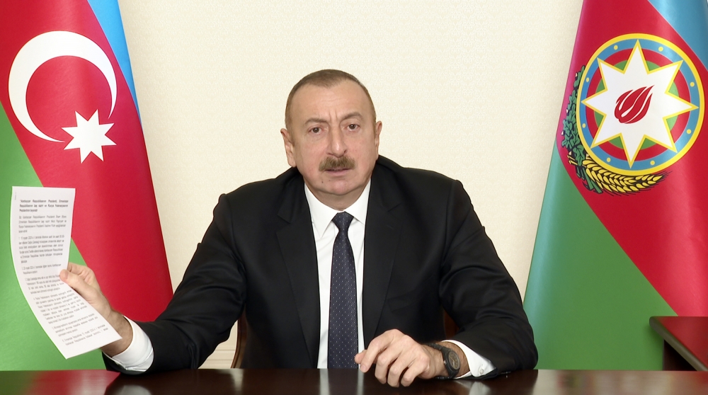 Azərbaycan Prezidenti İlham Əliyev xalqa müraciət edib
