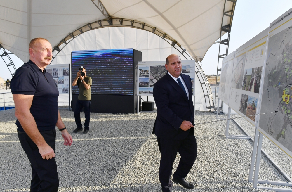 Prezident İlham Əliyev və birinci xanım Mehriban Əliyeva Ağdam rayonuna səfər ediblər