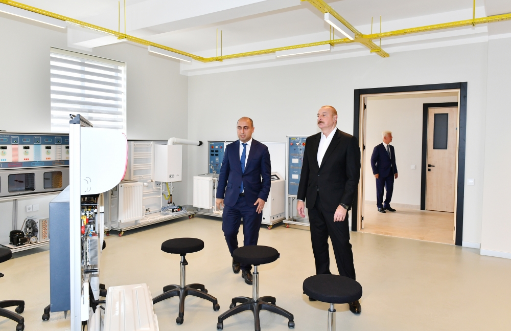 Prezident İlham Əliyev Cəlilabad Dövlət Peşə Təhsil Mərkəzinin açılışında iştirak edib