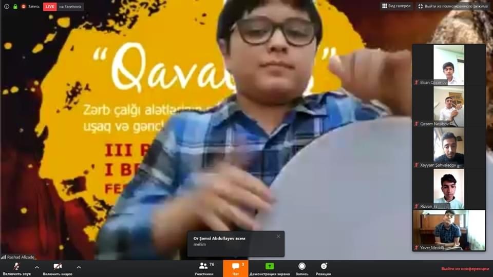 “Qavaldaş” uşaq və gənclərin III Respublika və I Beynəlxalq onlayn festival-müsabiqəsinin final mərhələsi