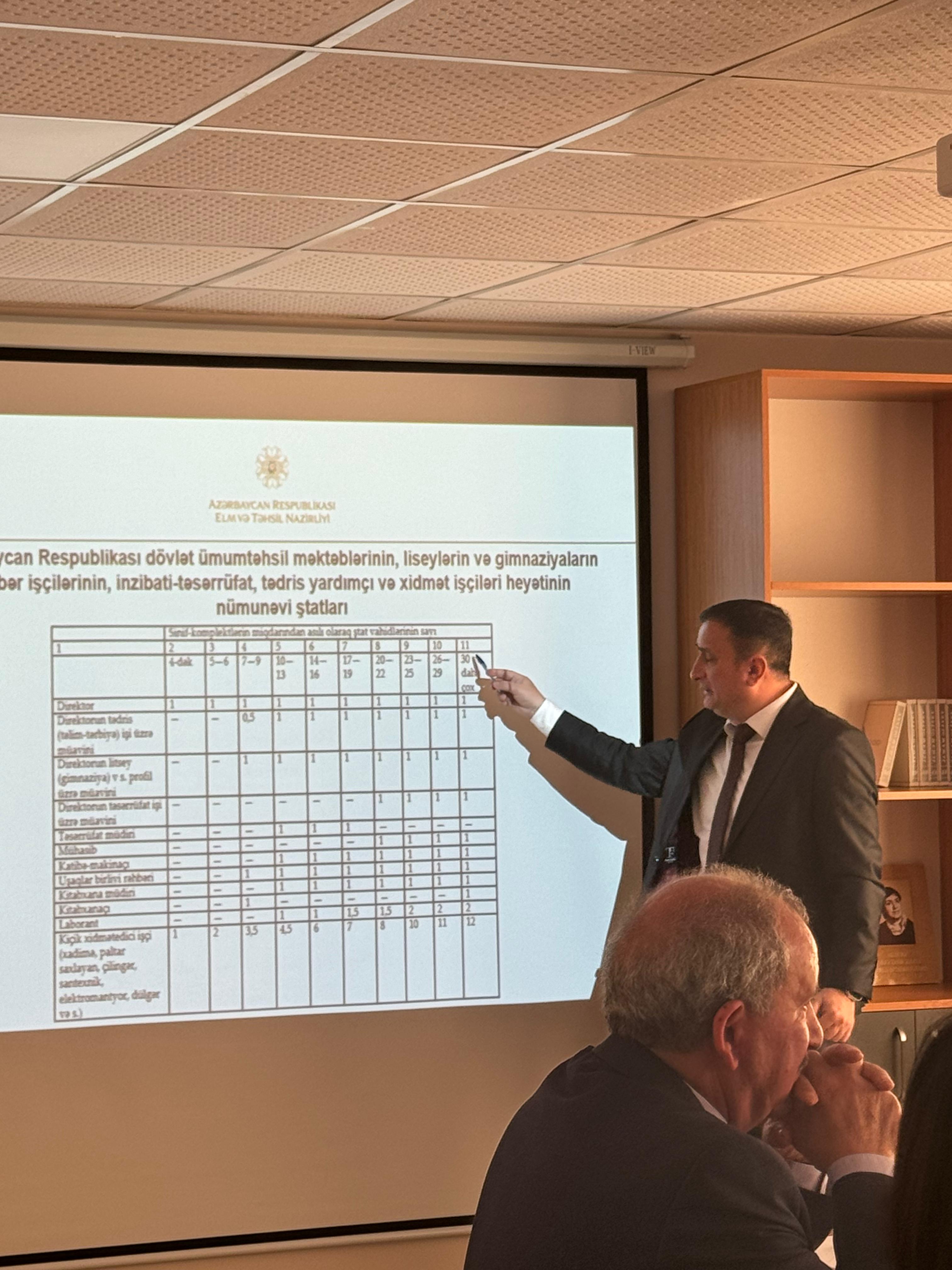 Ümumi təhsil müəssisələrində aparılacaq monitorinqlərin təşkili ilə bağlı təlim keçirilib
